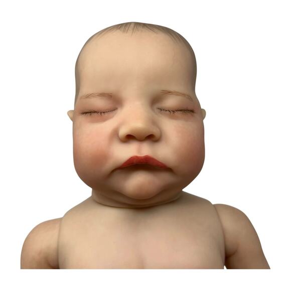 Realistic Reborn Baby Boy Doll Sleeping Hand Painted Full Soft Body Lifelike - Picture 10 of 16